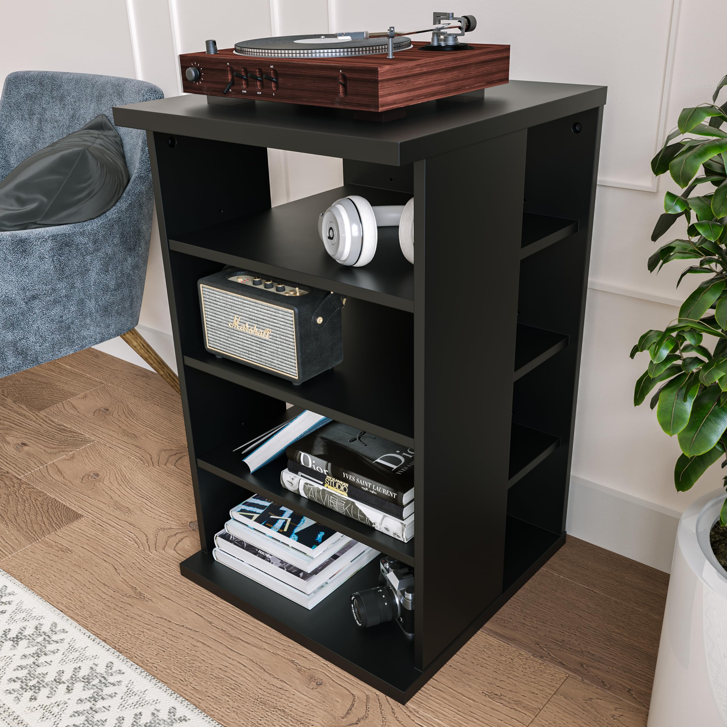 Amazon.com: Nexera 101006 Jasper 4-Shelf Audio Tower Bookcase